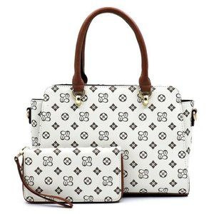 Women Tote Purses Medium Handbags Ladies Shoulder Bags 2PC Set